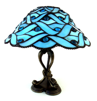 tiffany stil glaskunst lampe