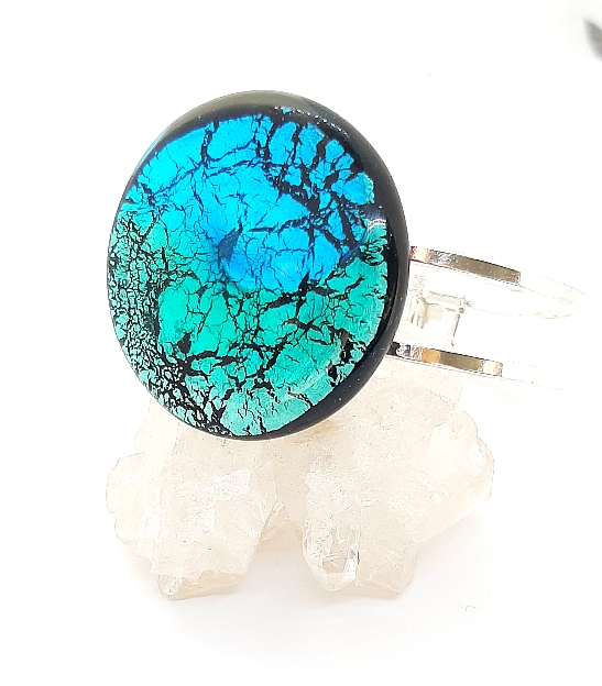 Midnight Scharnierspange aqua türkis