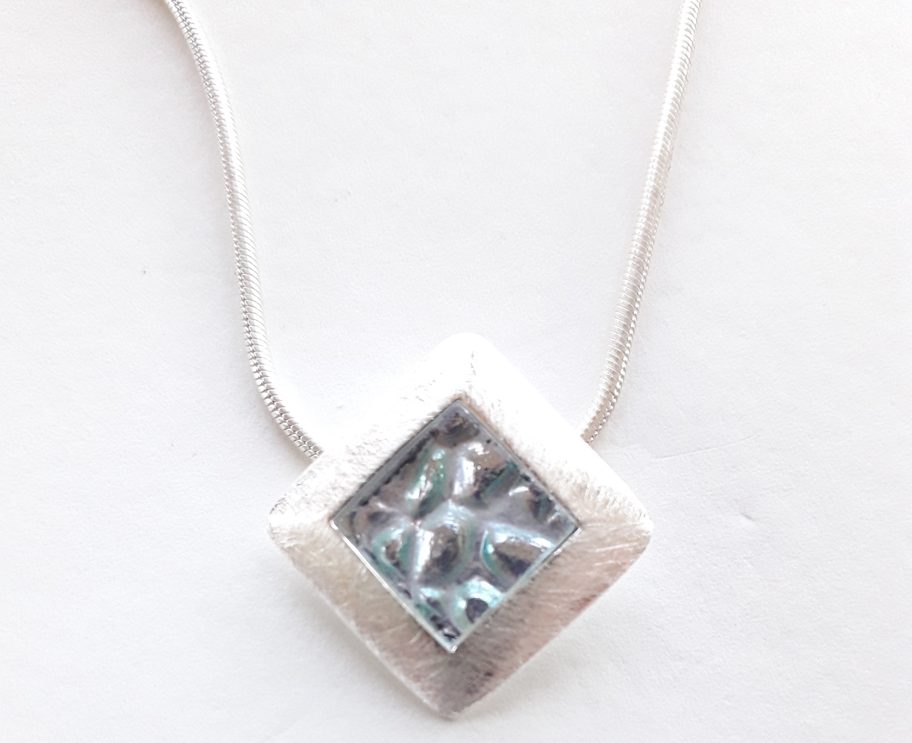 Echtsilber Anhänger Quadrat Klein DEDRO silber