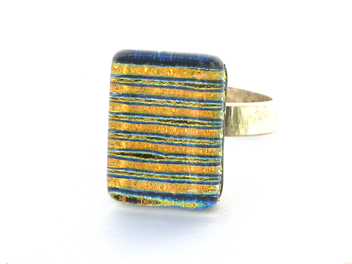 Direct Fingerring gold streifen