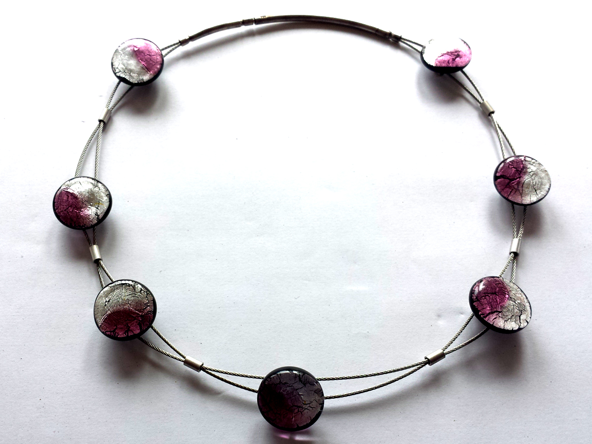 Midnight Halskette Sinus rose silber