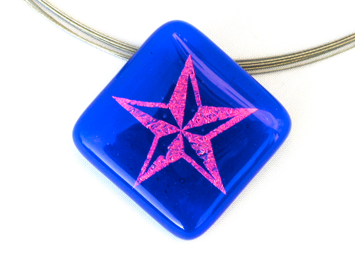Halskette Star blau
