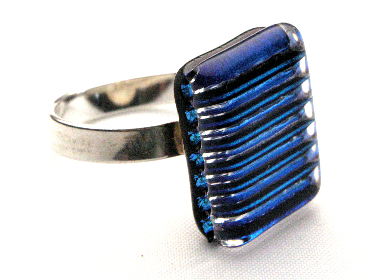 Direct Ring türkis streifen