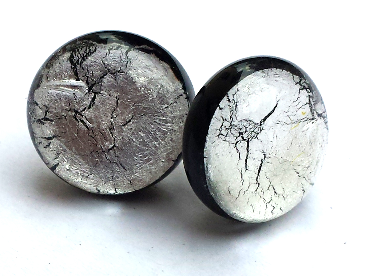 Midnight Moon Ohrstecker  silber