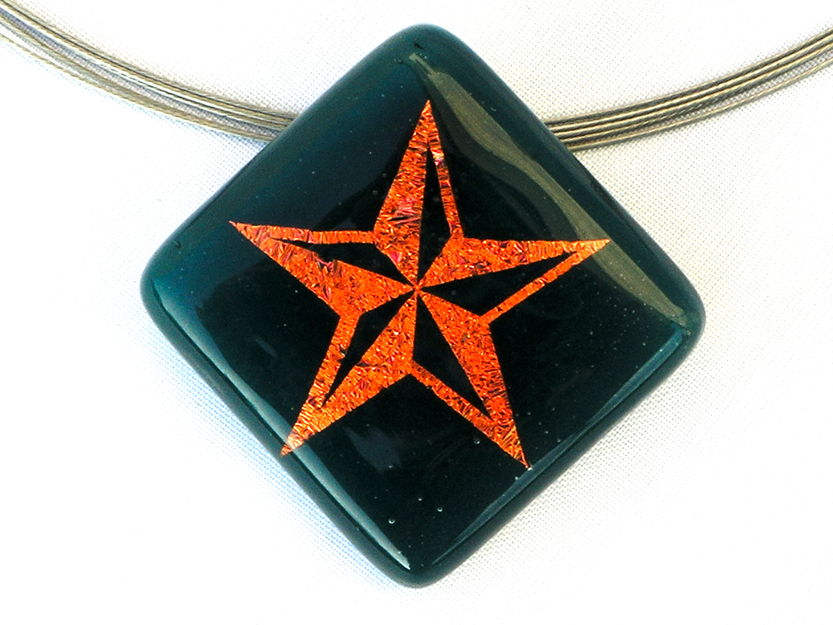 Halskette Star grün