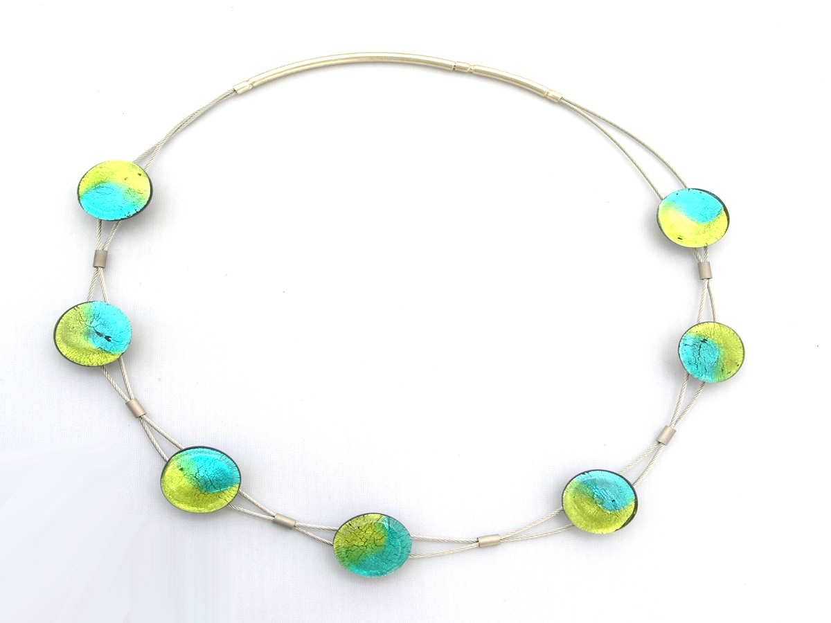 Midnight Halskette Sinus peridot aqua