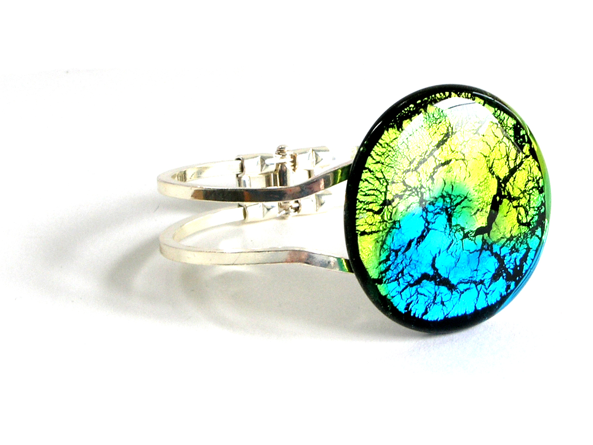 Midnight Scharnierspange peridot aqua