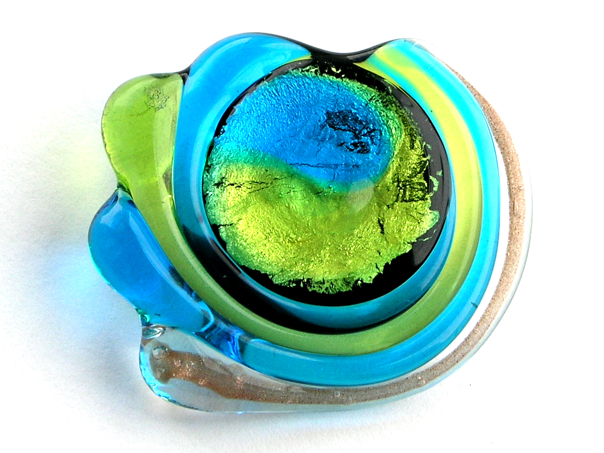 Midnight Sun Brosche peridot aqua