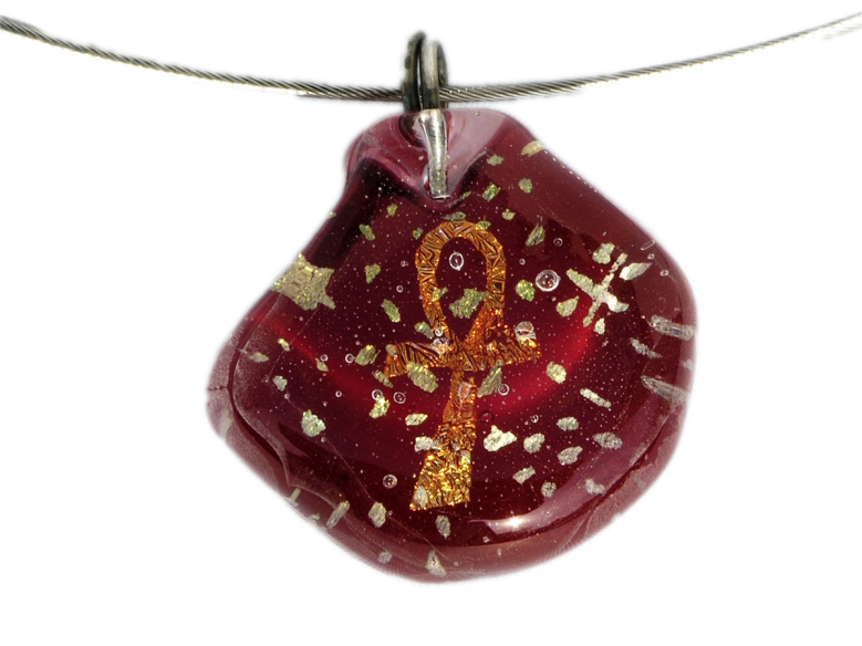 Ankh Tio Stars Pendant rot