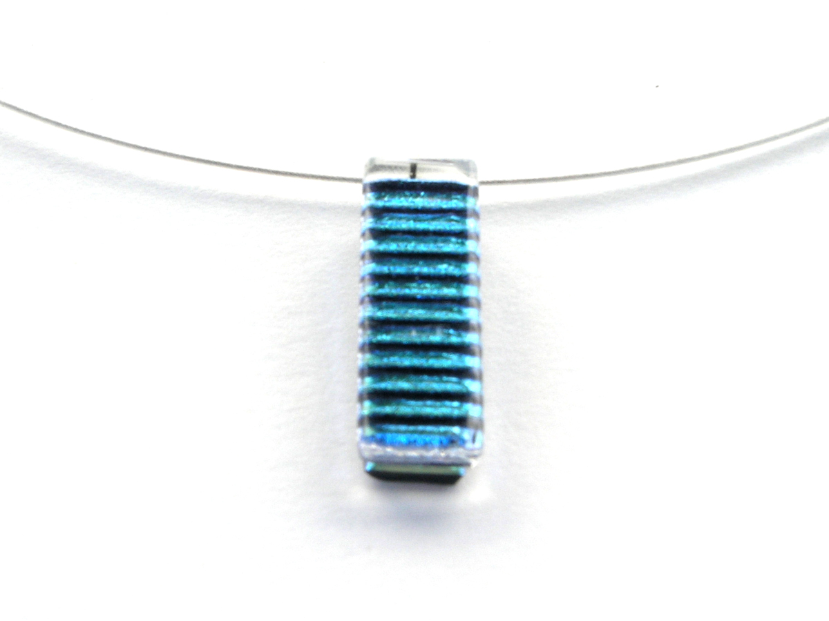 Direct Halskette mini türkis streifen