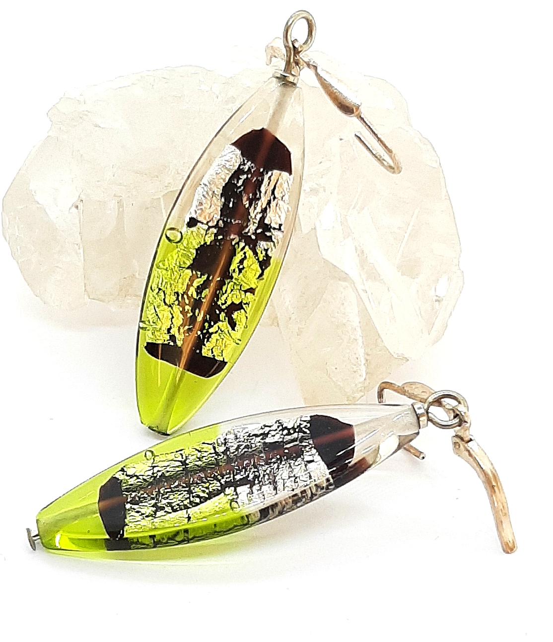 H-nger-lang-ps-01 Midnight Ohrhänger lang peridot silber