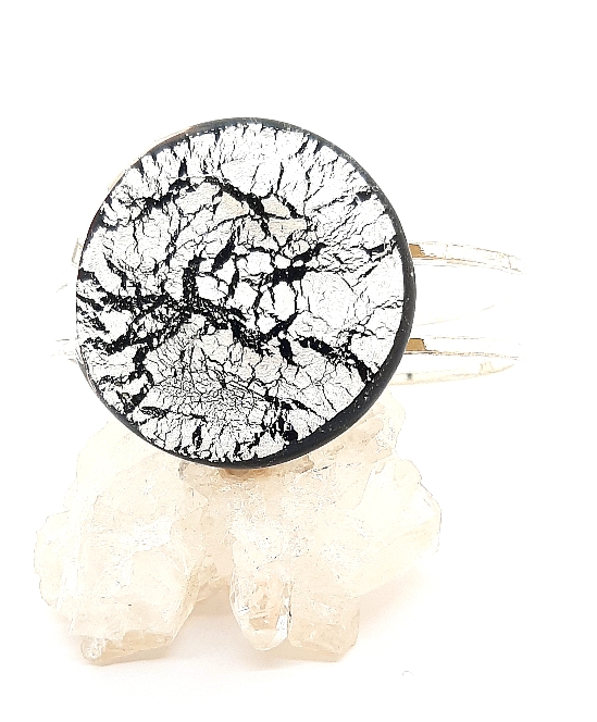 Midnight Scharnierspange  silber