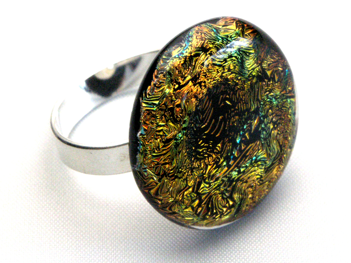 Diround Ring gold orange