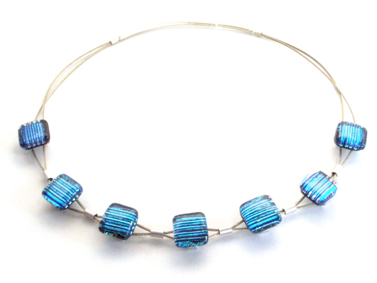 Direct Halskette Sinus türkis streifen