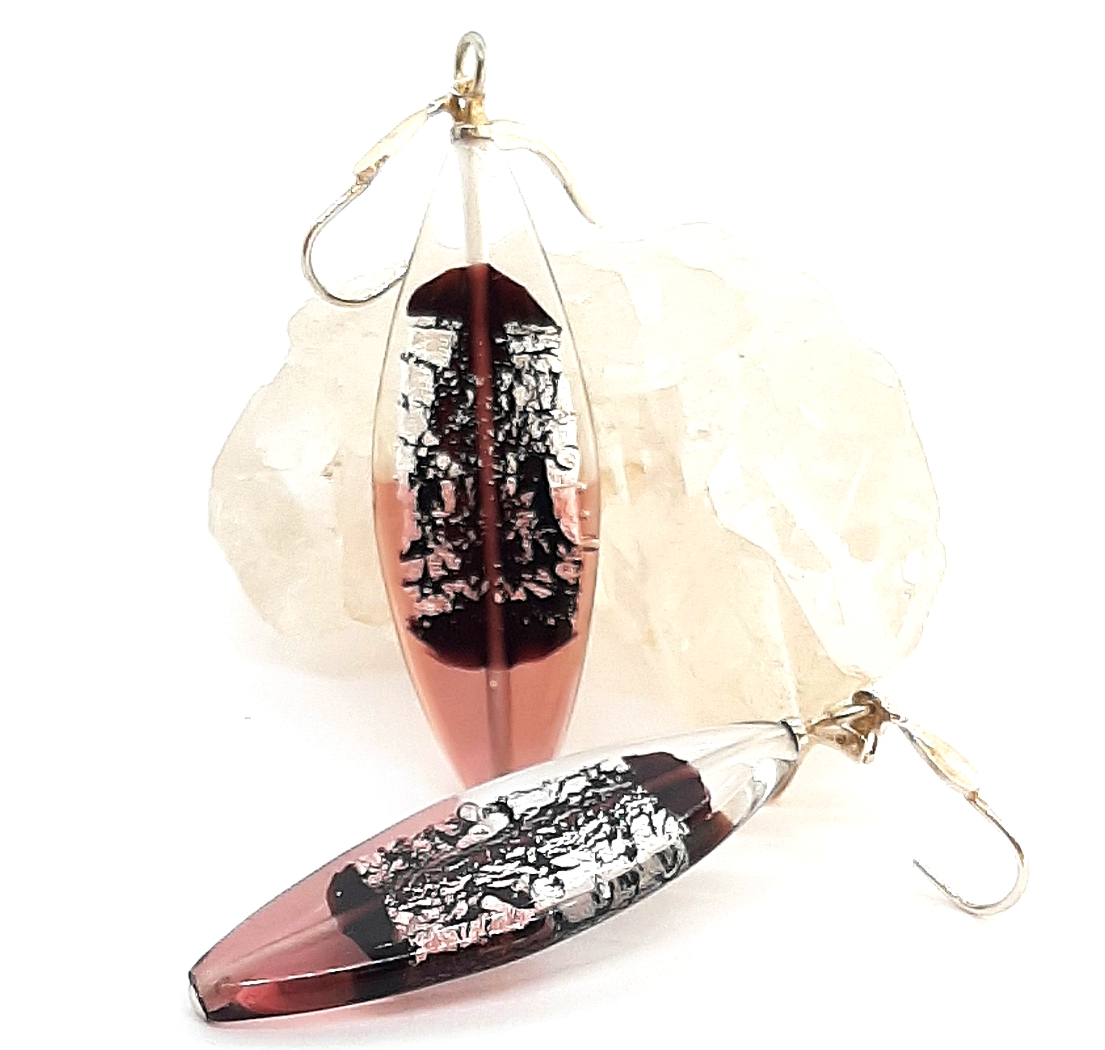 Midnight Ohrhänger lang rosé-silber