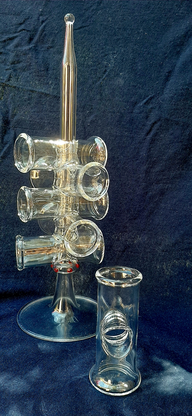 Schnaps Fingerglas Set 6 Stück auf Ständer