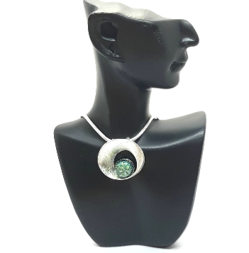 Echtsilber Anhänger KREIS gelb