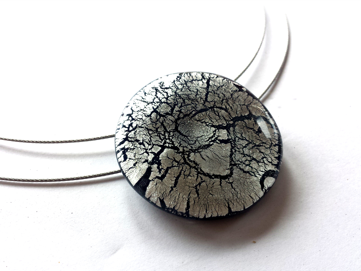 Midnight Moon Halskette XL  silber