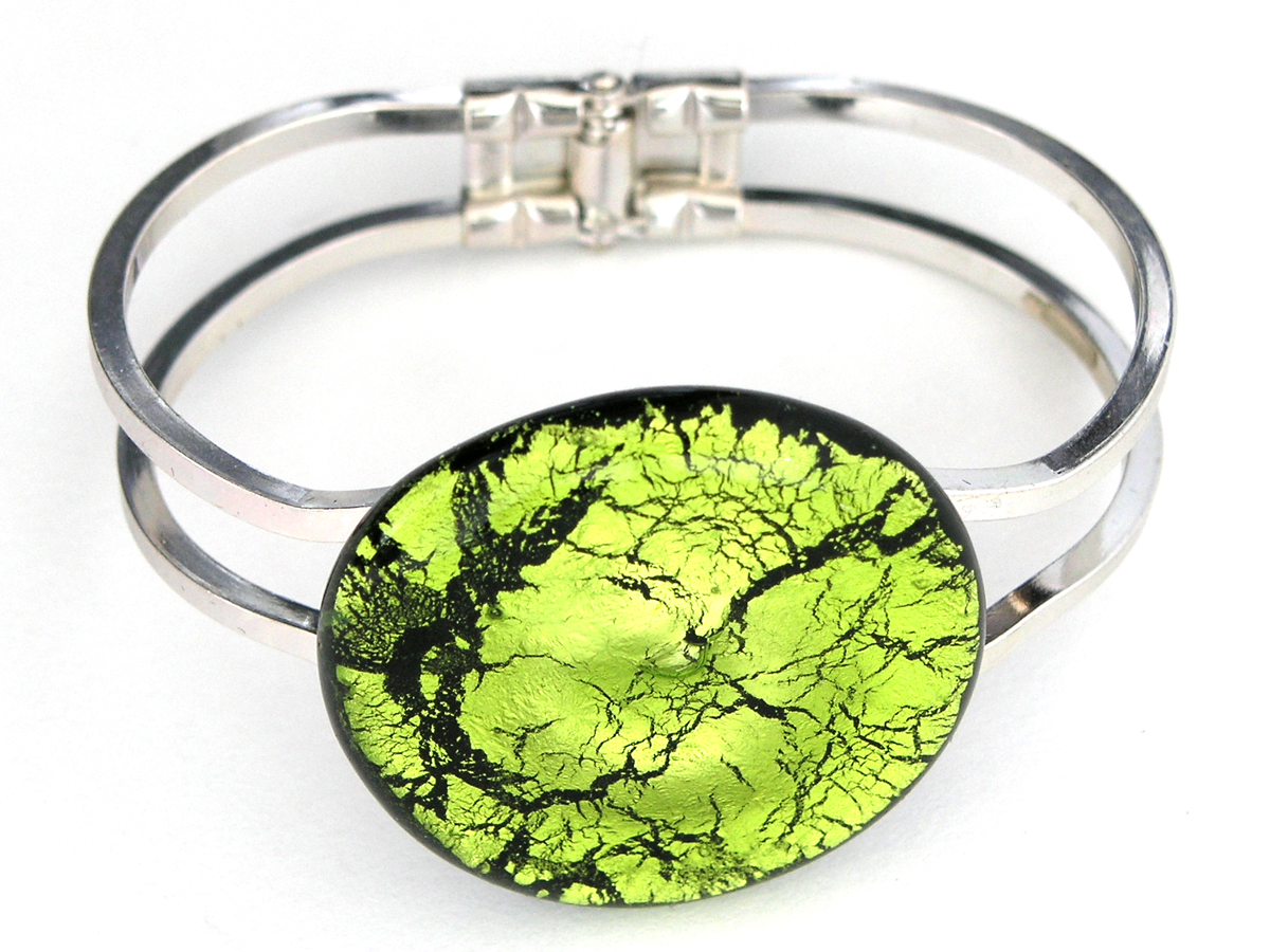 Midnight Scharnierspange peridot