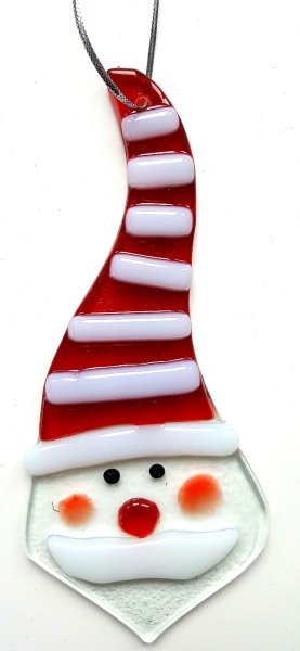 Weihnachtshängebild Santaclaus "Stripey"