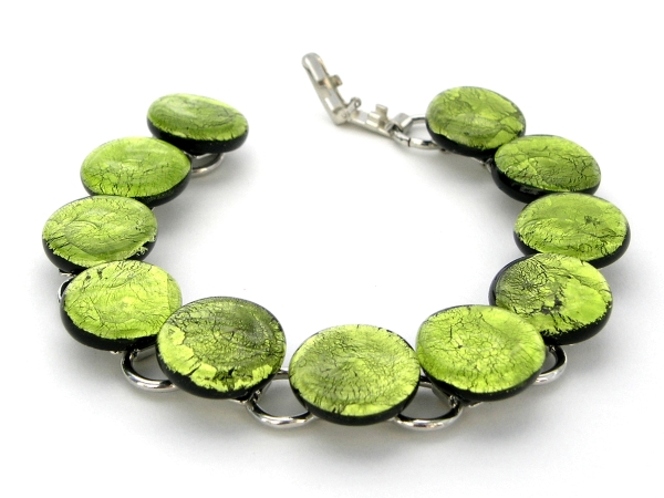 Midnight Armkette peridot